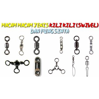 MEREDITH Konektor Kail Pancing Rolling Snap Swivel 50PCS - MRH10