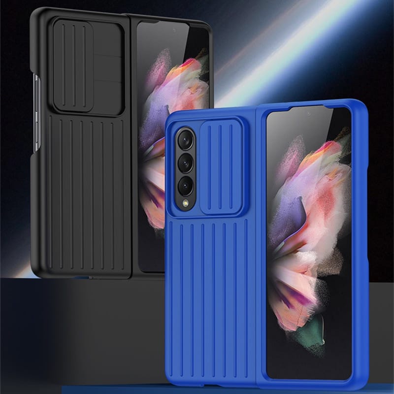 CASE KOPER + SLOT CAMERA SAMSUNG GALAXY Z FOLD 4 5G CASING MODEL KOPER + PROTECTOR CAMERA HARD CASE