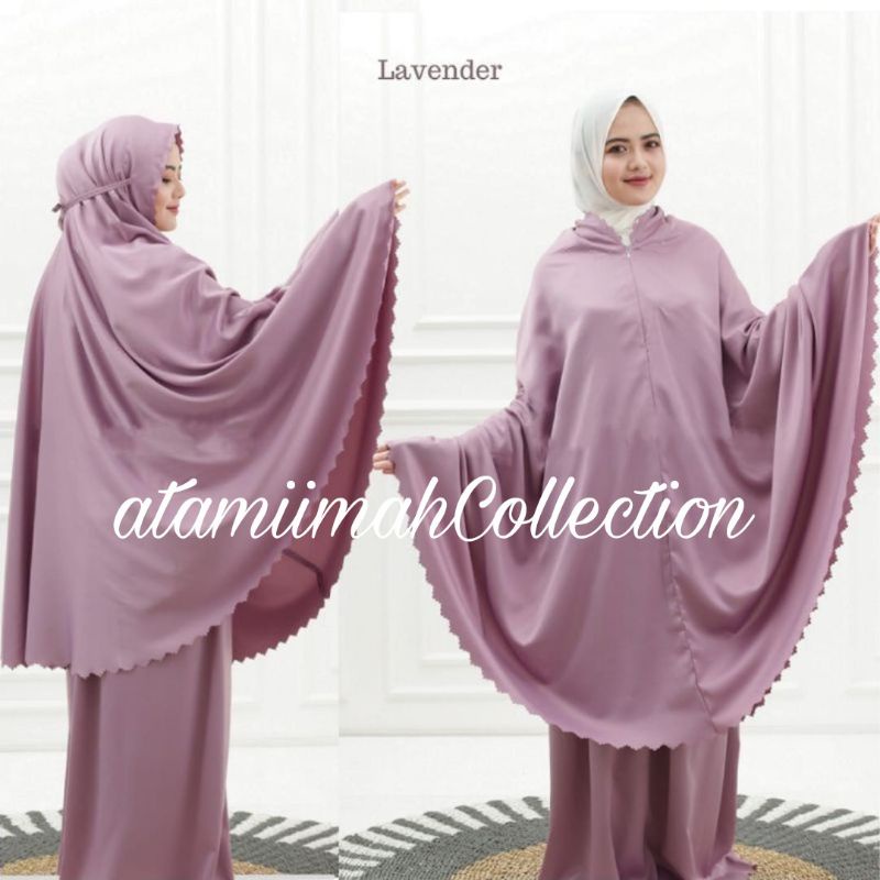 BELI MUKENA PREMIUM- Mukena Dewasa 2 in 1 Lasercut Velvet Mewah