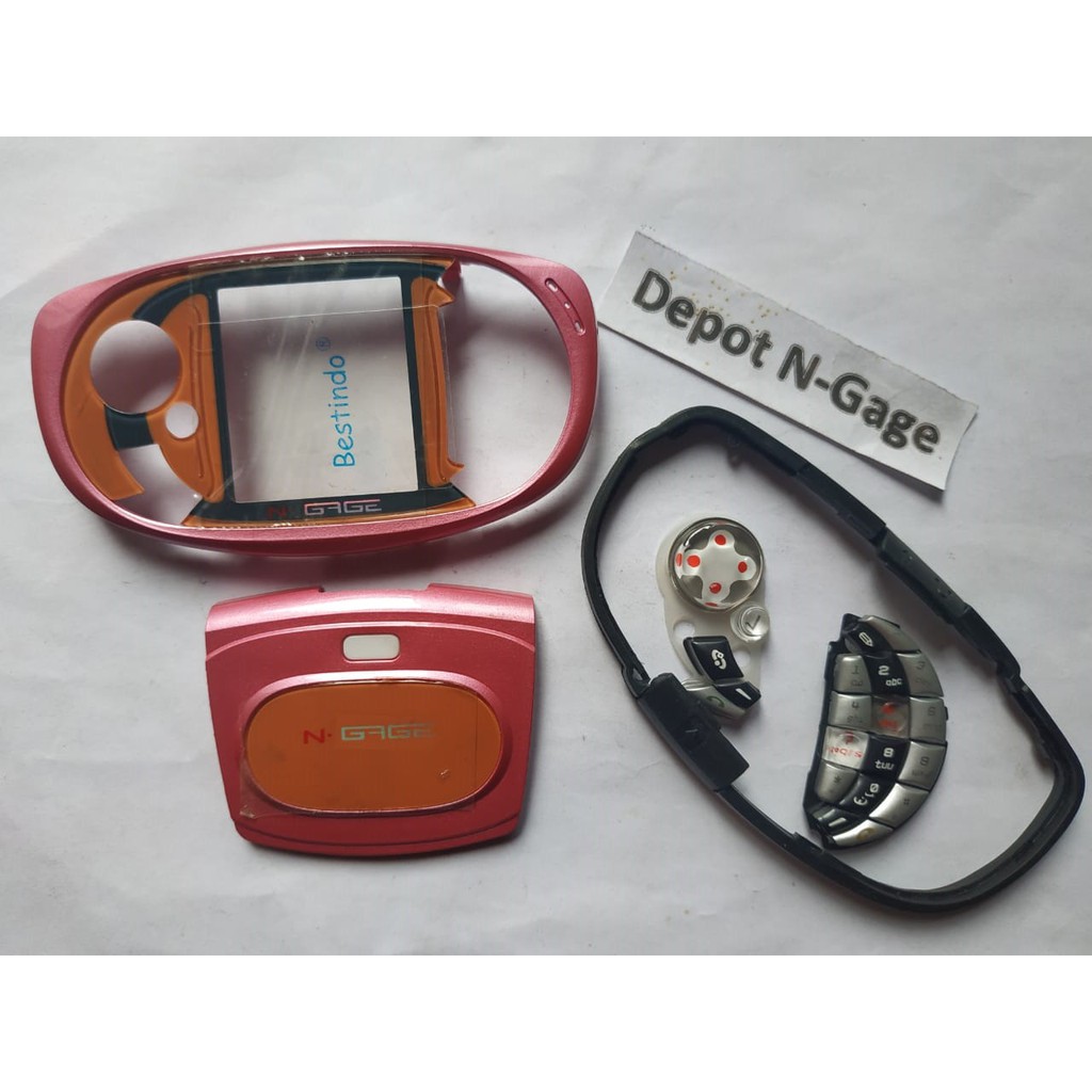 Casing Nokia N-Gage QD Pink Gold Plus Karet Kasing ngage qd