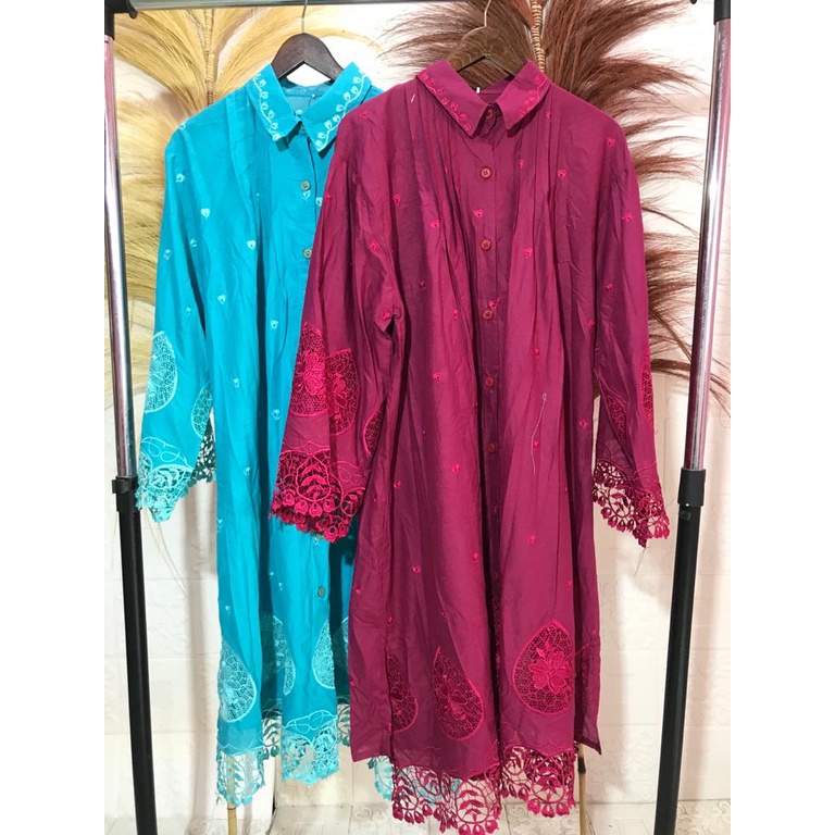 TUNIK KOMBINASI BROKAT