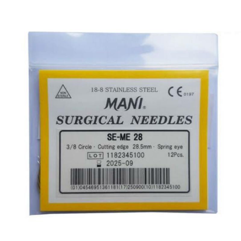 MANI SURGICAL NEEDLES - Hecting Set - Jarum Bedah Mulut