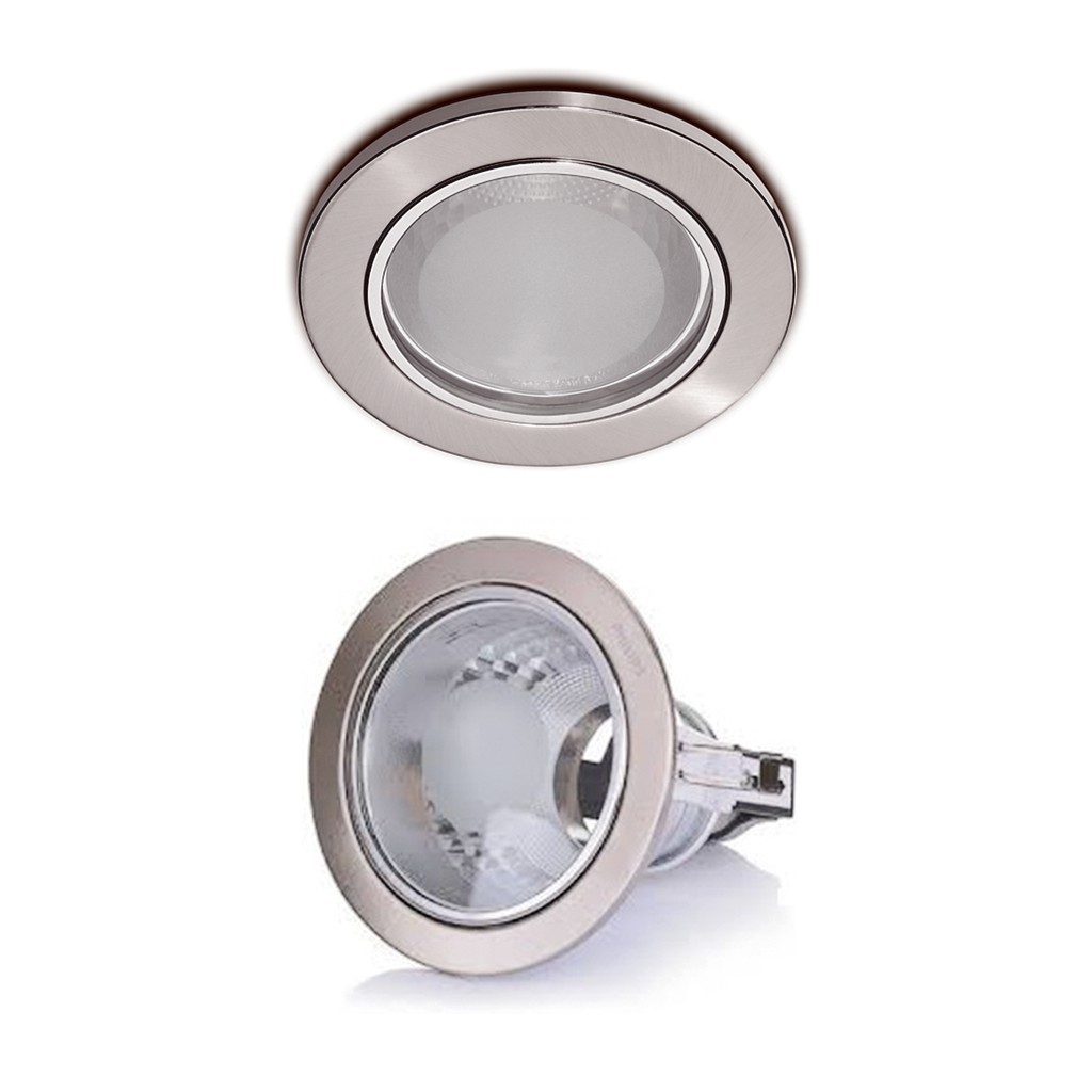 LAMPU DOWNLIGHT PHILIPS 4IN 4 IN 66664 PUTIH &amp; SILVER