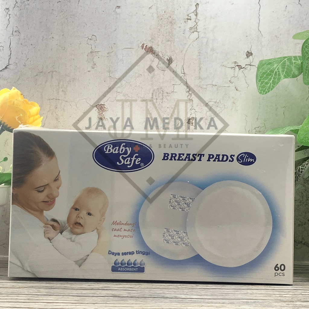 Breast Pad Slim Baby Safe Isi 60 Pcs - Melindungi Saat Masa Menyusui