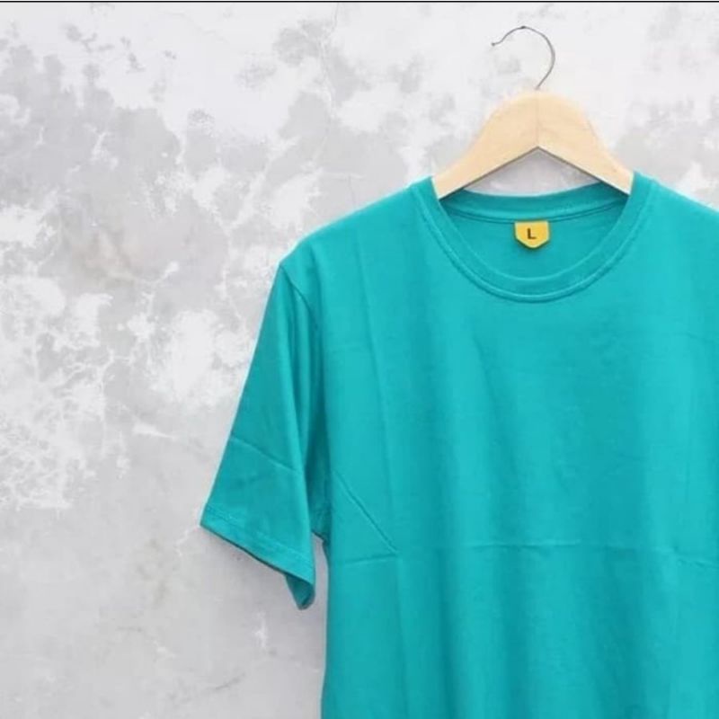 Jual Kaos Polos Cotton Combed 30s Warna Hijau Tosca 100 Bahan Cotton