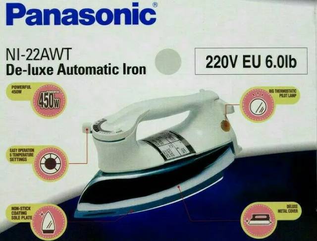 Panasonic Setrika Listrik Classic NI22AWT 450Watt