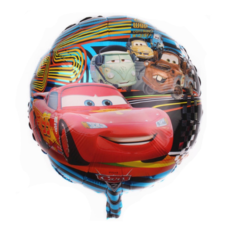 5pcs/lot Disney Pixar Cars Lightning McQueen Balon Dekorasi Balon Aluminium Foil Untuk Perlengkapan Pesta