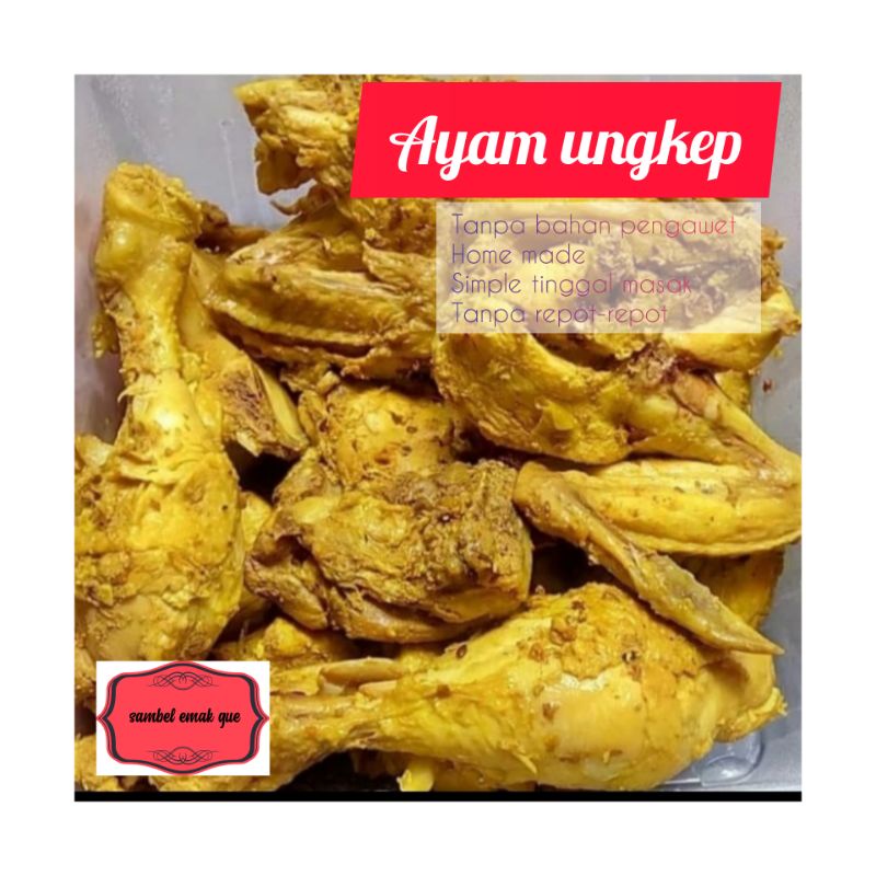 

AYAM UNGKEP BUMBU KUNING, isi 5 potong