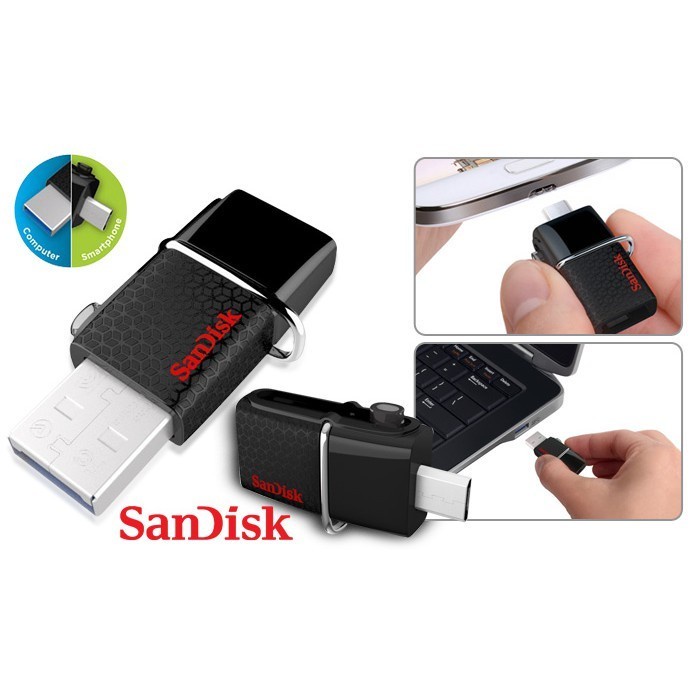 Ultra Dual USB Drive OTG 16GB 32GB 64GB SanDisk USB 3.0 16 32 64 GB