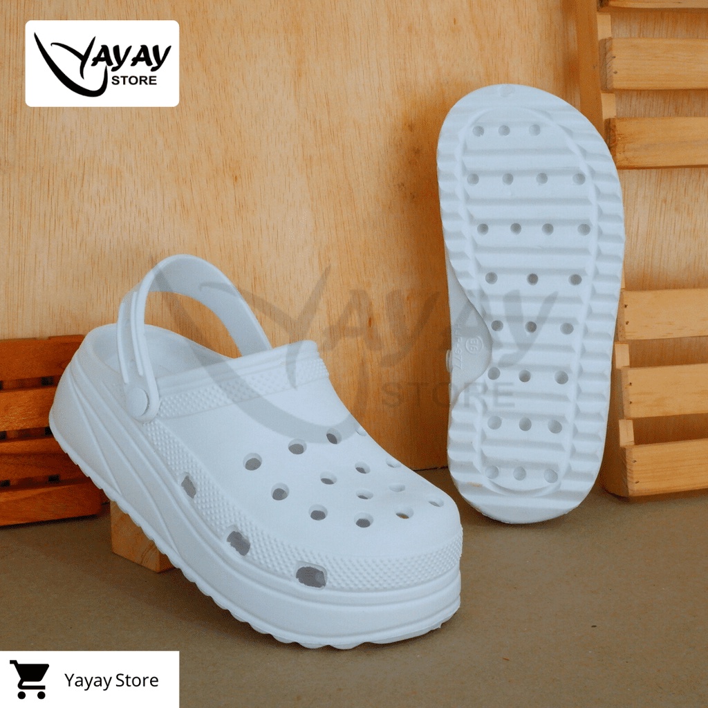 Sandal Korean Style New Model kodok wanita / Sendal Crocs Classic hema Wanita anti slip new arrival