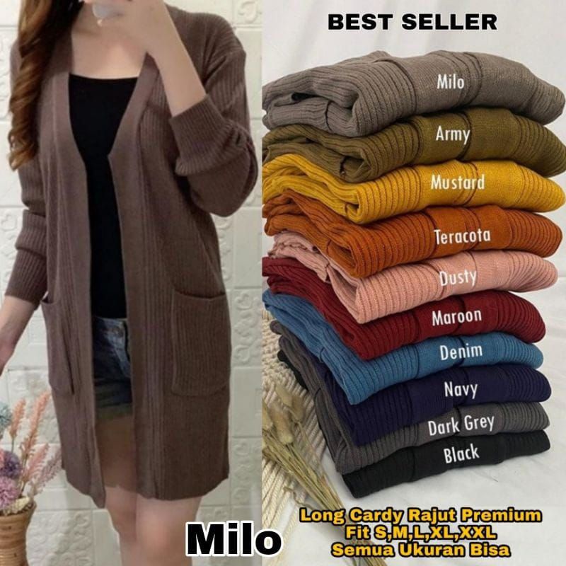 Cardigan Belle Cardigan Outerwear Cardigan Tebal