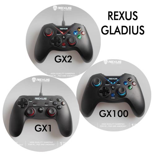 ITSTORE Rexus Gladius GX1 GX2  Pro Stick Gaming Gamepad Controler USB Wireless Joystick