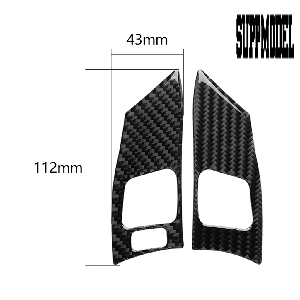 2pcs Stiker Cover Stir Mobil Kiri / Kanan Bahan Carbon Fiber Untuk Lexus IS250 2006-2012