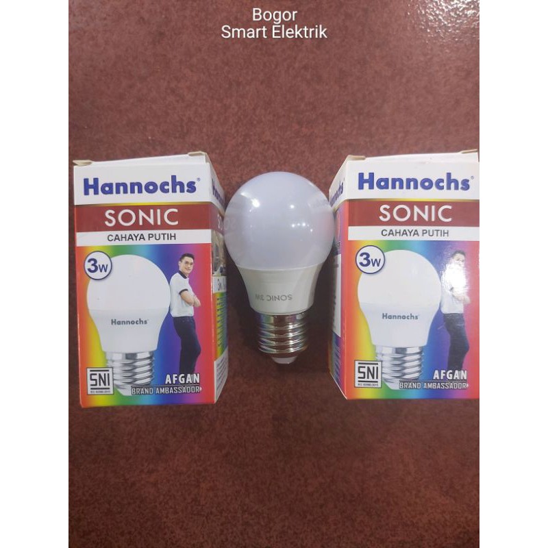 Lampu LED Hannochs Sonic 3W/ 3Watt Cahaya Putih