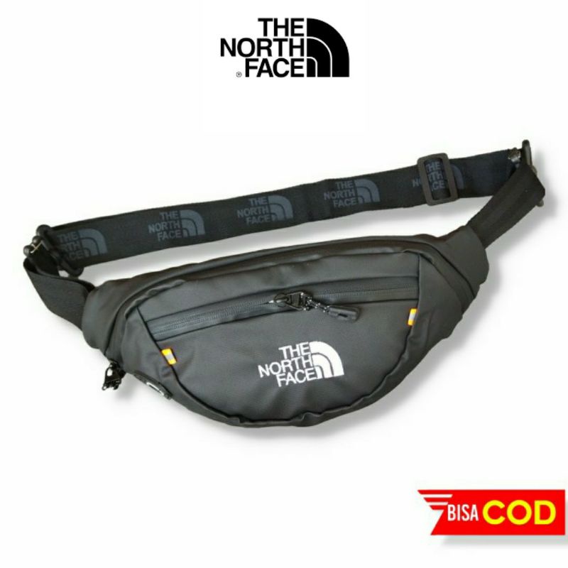 Tas Selempang Pria Distro TNF The North Face Waterproof Waist Bag Hezel Pria Anti Air Anti Sobek Premium Murah