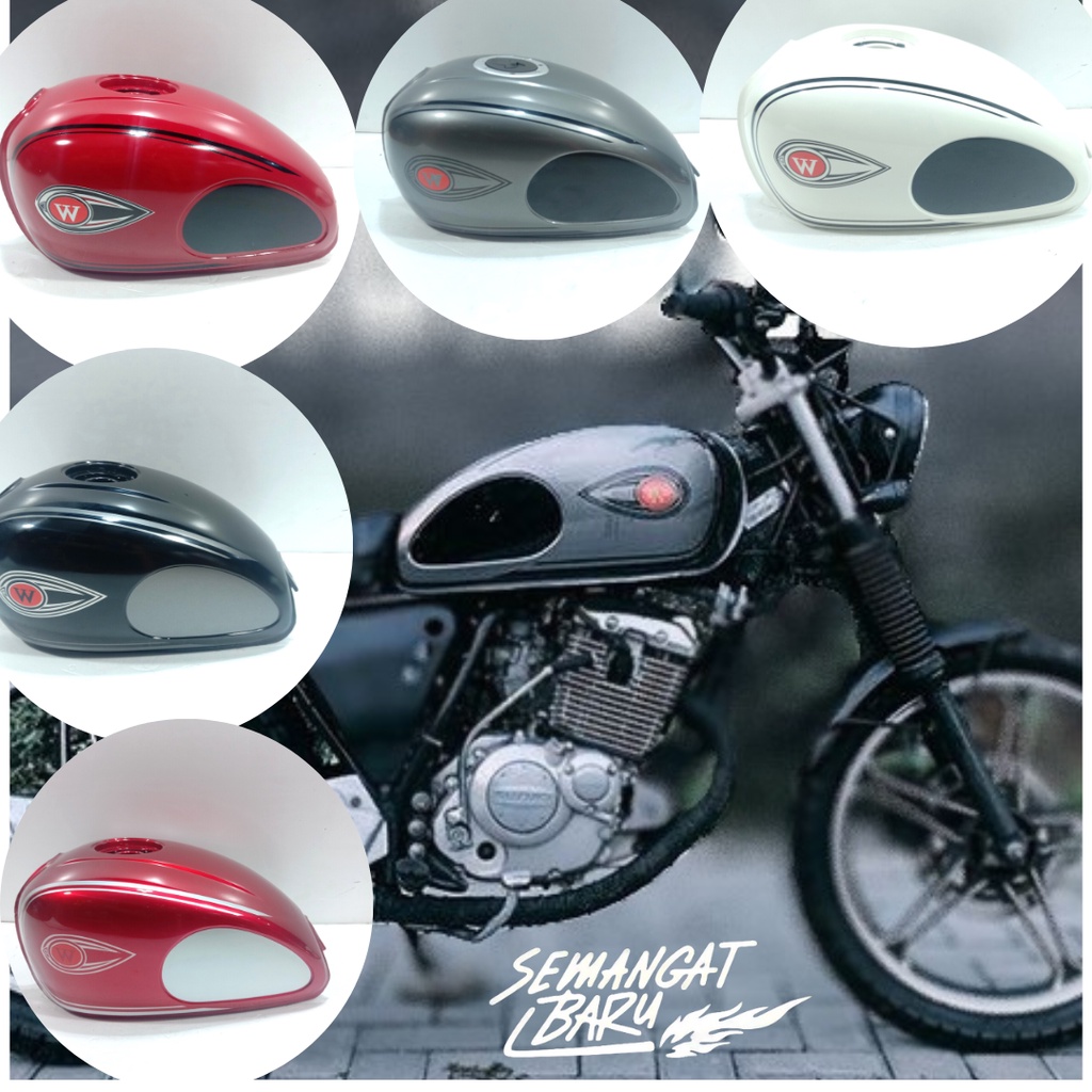 TANGKI  W175 KARBU tutup ninja TANGKI W175 CUSTOM/TANGKI W175 ORIGINAL/TANGKI W175 TR/TANGKI W175 CA