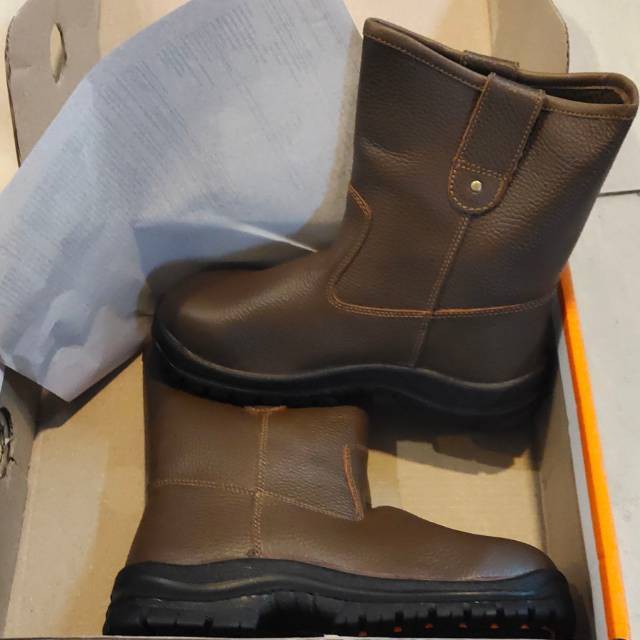 Sepatu Safety Proyek Ujung Besi - Septy Shoes Boot - Septi Kerja Lapangan Kulit Sintetis Sepatu Safety original