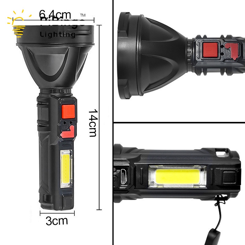 USB CHARGE FLASHLIGHT L830 SENTER TANGAN CAS USB LED OSL COB