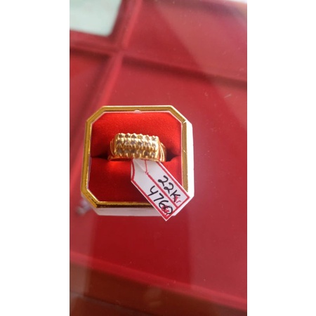 cincin emas 22 karat mata intan