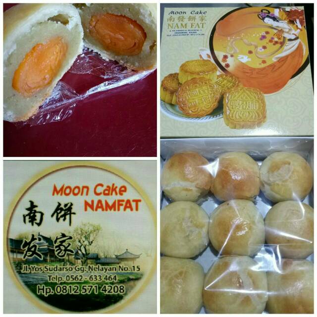 

Moon cake Jiu tui pok khok piang isi kuning telur asin