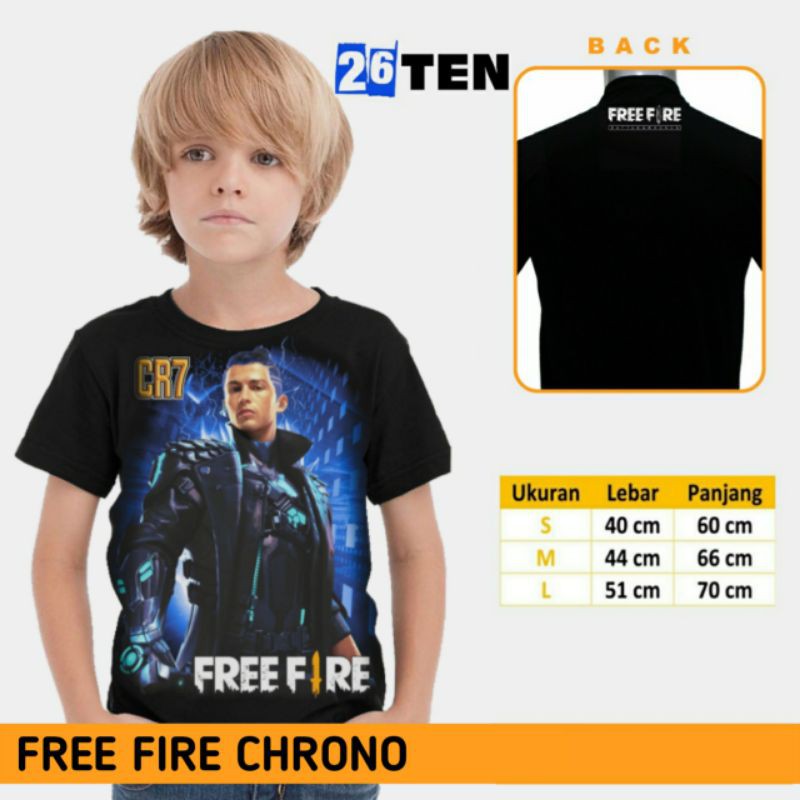 Baju Free Fire Chrono - Baju Anak - Baju Distro - Baju FF - Baju Free Firee