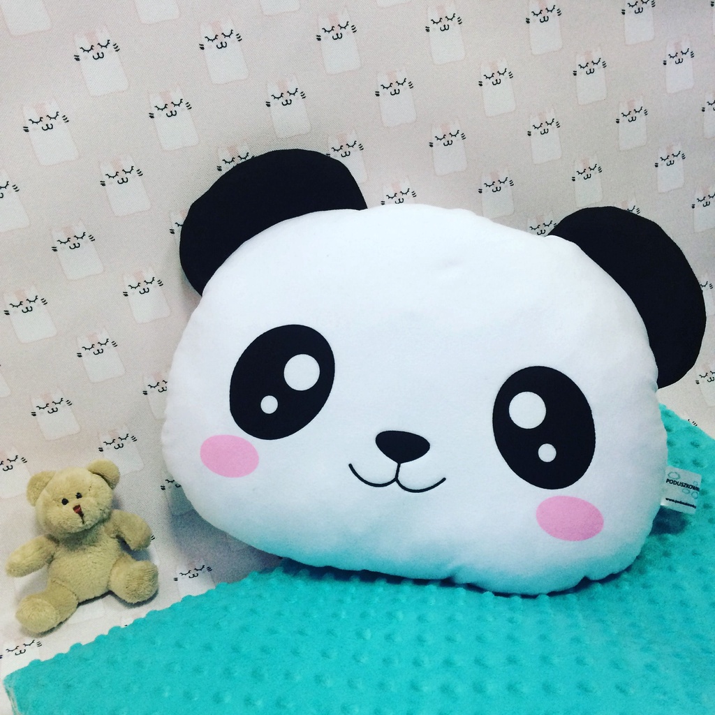 Boneka Bantal Panda / Boneka Bantal Kepala / Boneka Lucu / Boneka Imut / Boneka Murah / Boneka