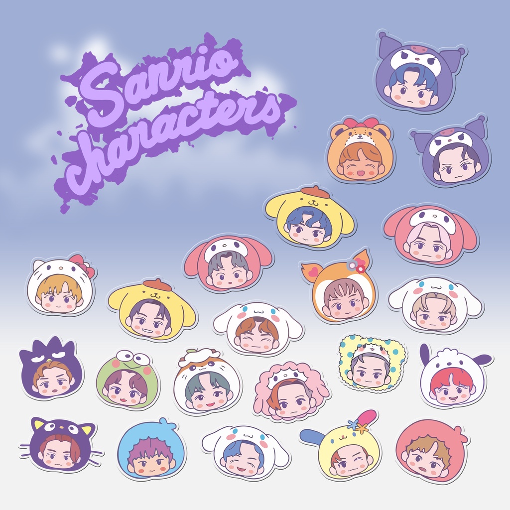 NCT SANRIOO CHARACTERS UNOFFICIAL POPSOCKET GRIPTOK ACRYLIC AESTHETIC