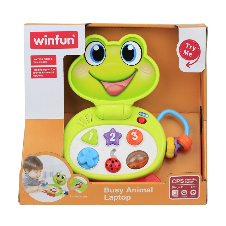 WINFUN Busy Animal Laptop - Mainan