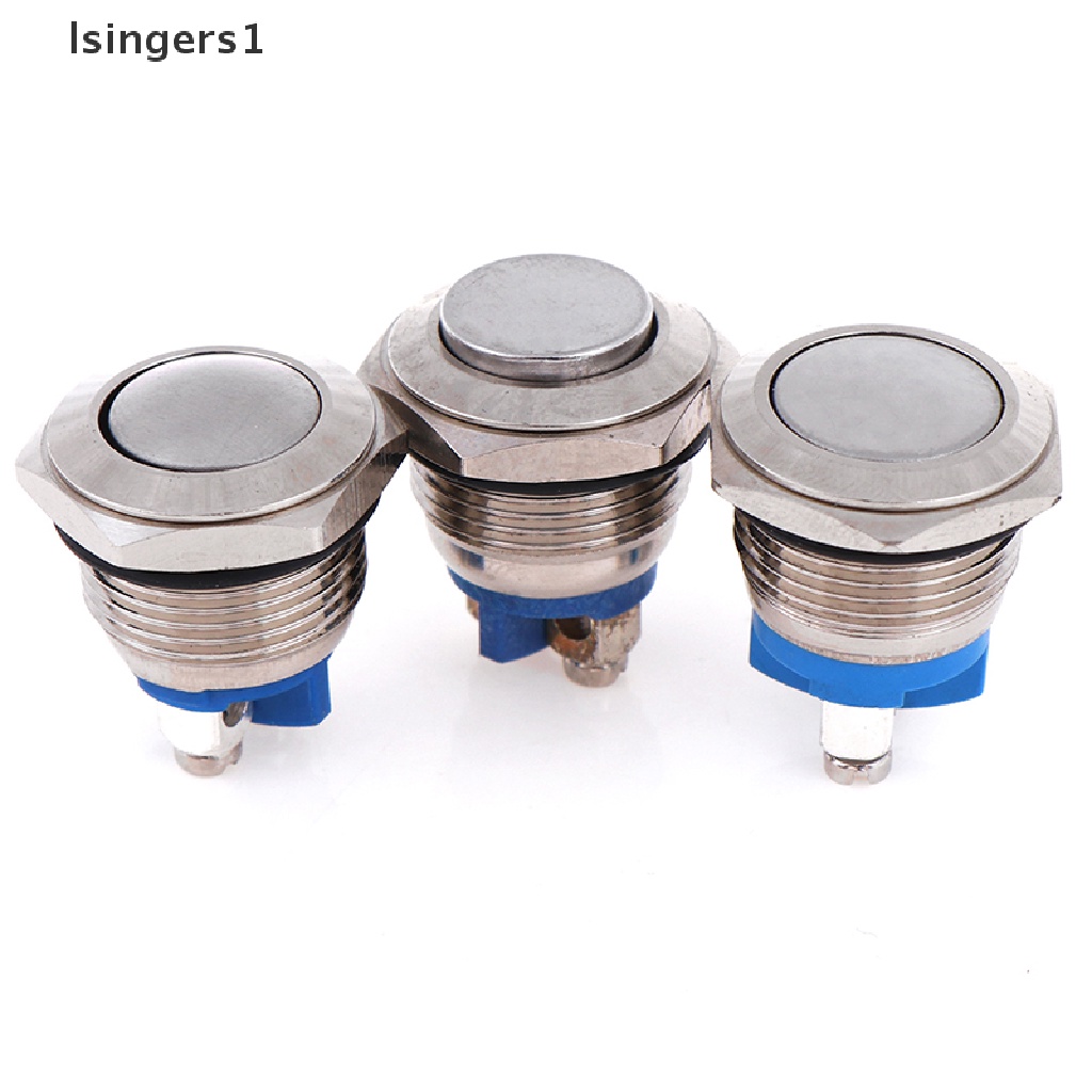 (lsingers1) Tombol Tekan Metal 16mm Tanpa Momentary reset