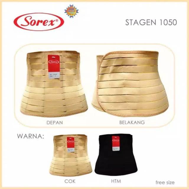 SOREX Stagen Korset Pelangsing perut 1050 Stagen Single Strap by SOREX