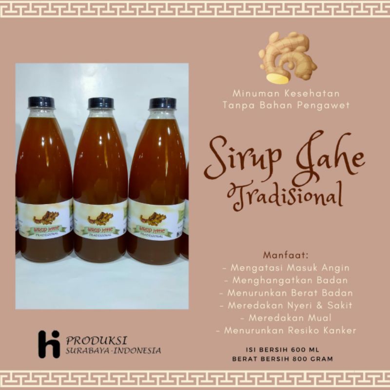 

Sirup Jahe Tradisional 600 ML