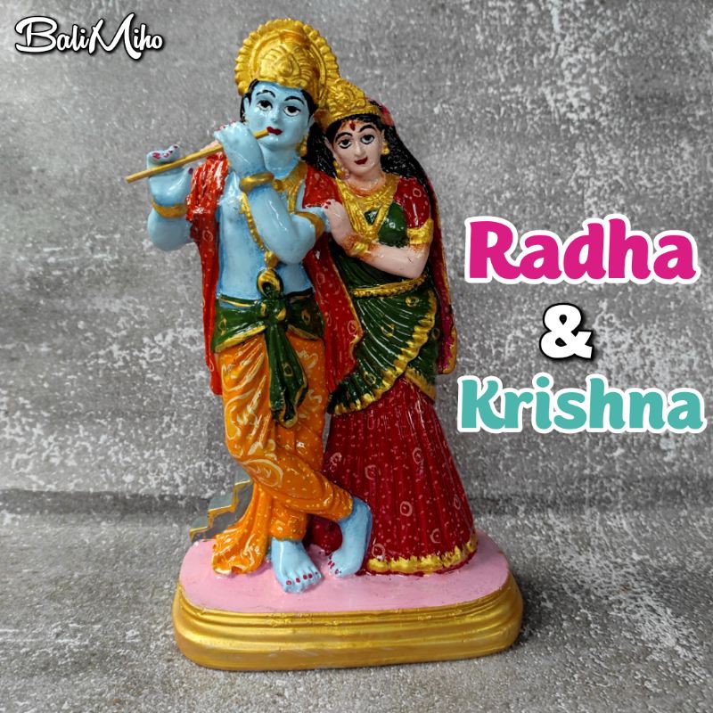 Patung Radha Krishna Patung Krishna Radha Patung Krisna Dan Rada Patung Dewa Krishna Shopee Indonesia