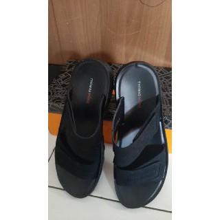 Sandal Pria Kulit Asli Kasual Slippers Bahan Original Santai Antislip Sepatu Sandal Slide Casual