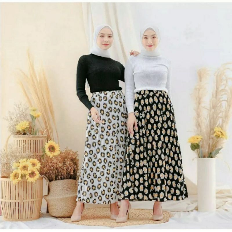 ROK PLISKET / ROK PLISKET MOTIF BUNGA / ROK PLISKET MOTIF PREMIUM / ROK PLISKET PANJANG/ ROK PLISKET DAILY/ ROK DAISY PLISKET MOTIF BUNGA / ROK DAISY JUMBO / ROK PLISKET DAISY PREMIUM MURAH TERLARIS