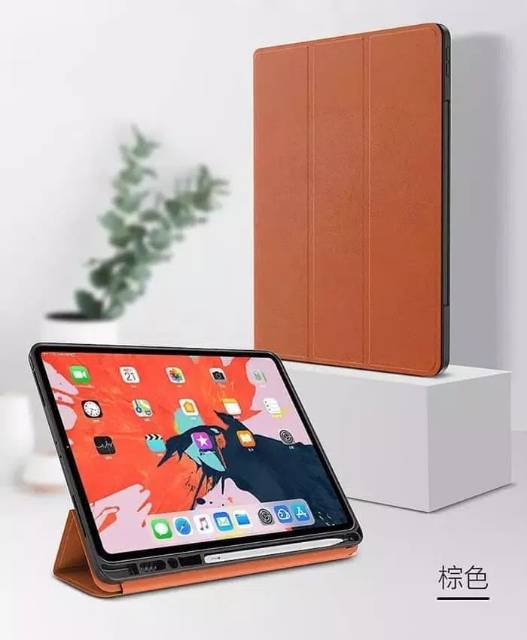 Totu design apple pencil holder Leather Ipad pro 11 12.9 inch 2018 flip case cover