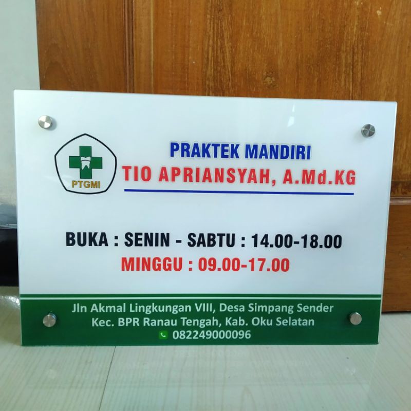 Contoh Plang Praktek Dokter
