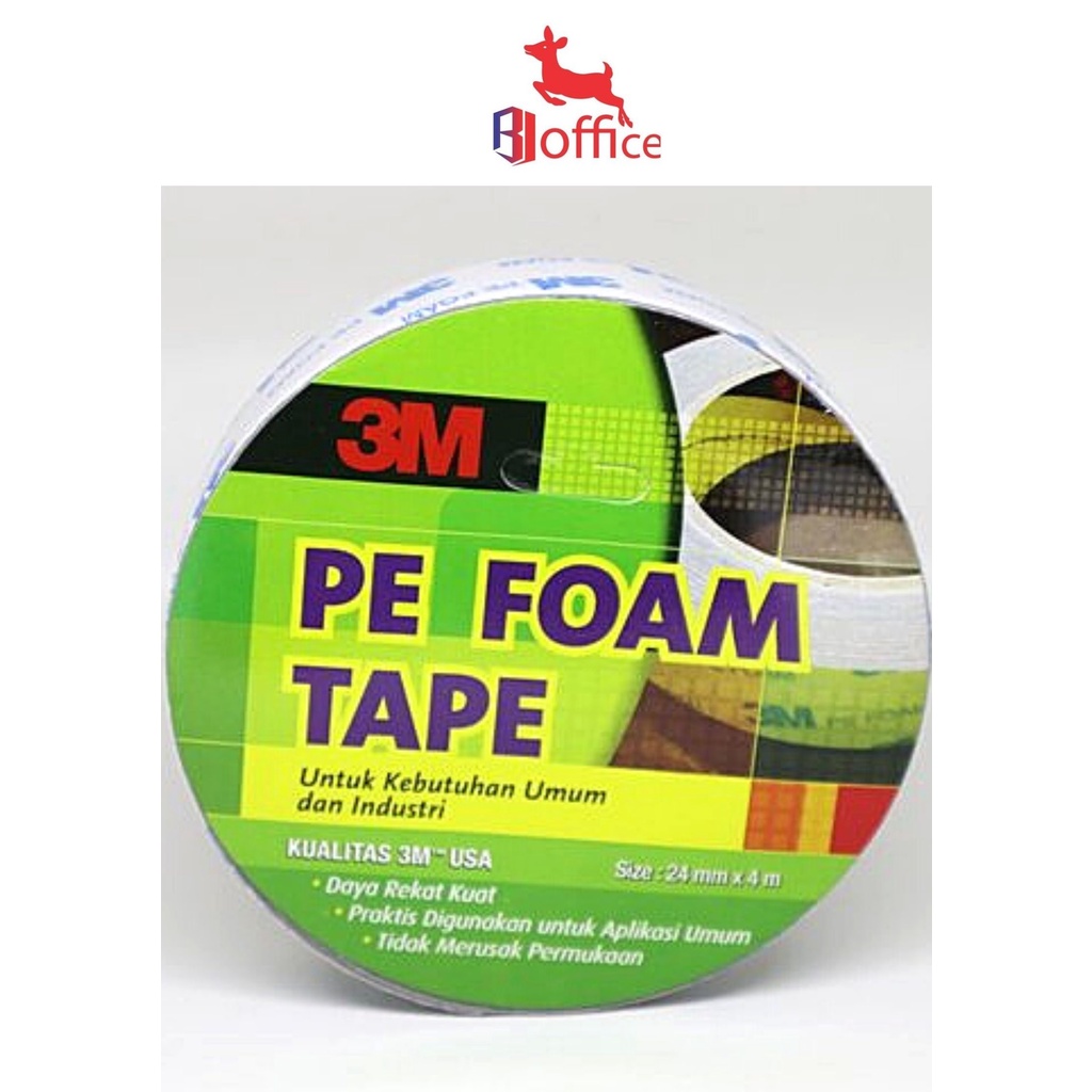 

DOUBLE TAPE 3M PE FOAM / ISOLASI BB BUSA 23 MM X 4.5 M