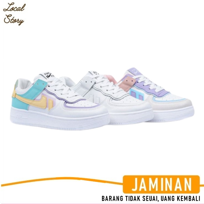 Sepatu Sneakers Wanita Sepatu Kets Snekers Tali Wanita Cewek Cewe Remaja Perempuan Dewasa Kekinian K