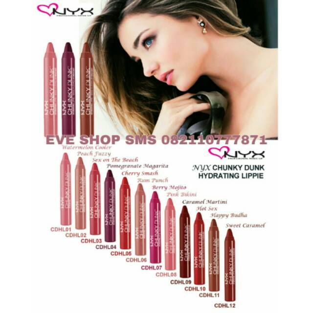 LIPSTIK NYX ORIGINAL / LIPSTIK NYX CHUNKY DUNK ORIGINAL