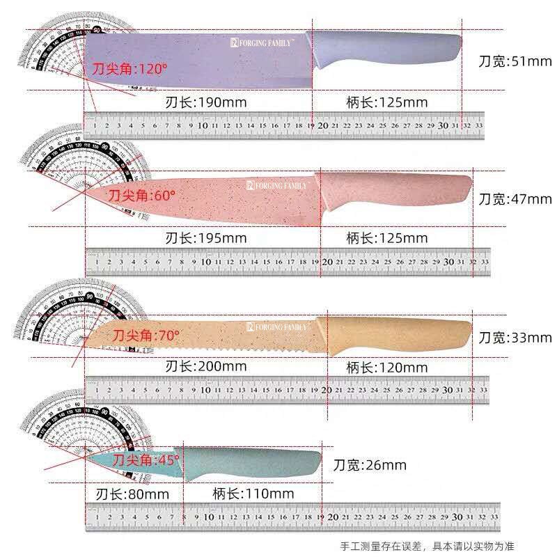 PISAU SET 6 IN 1 set lengkap / pisau sayur / gunting kuat / Pisau Set Kado