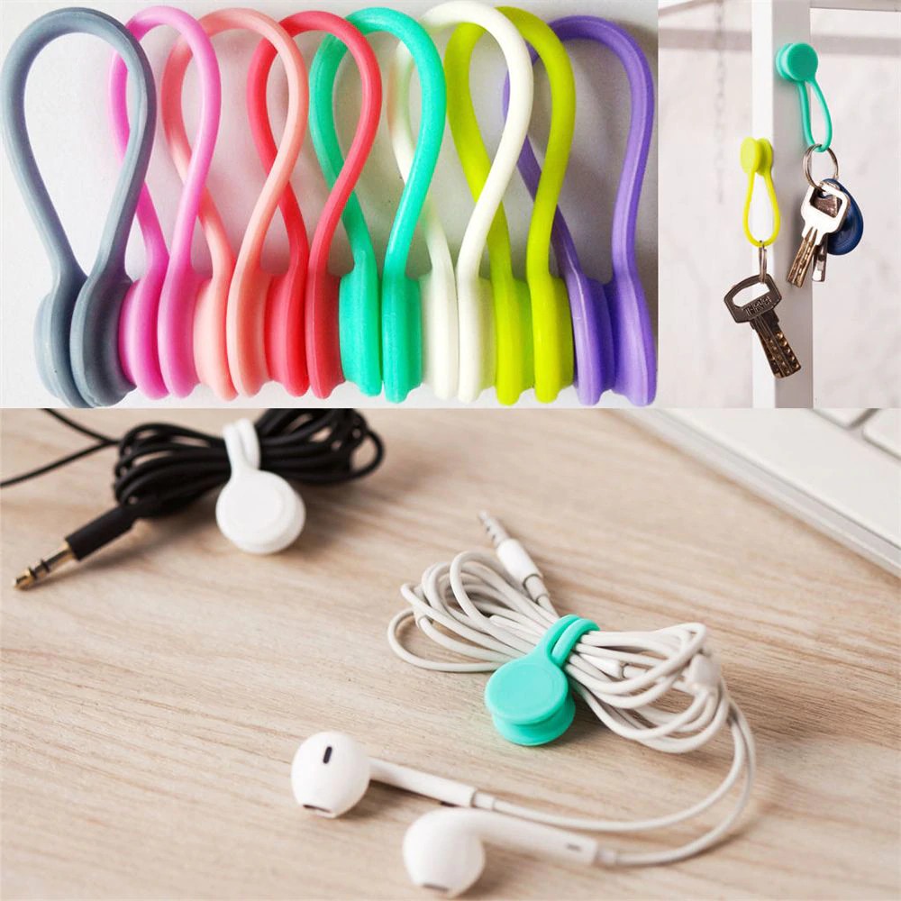 

INDORETAIL | 3 Pcs/Set Hot Penjualan Multifungsi Magnet Earphone Kabel Winder Kabel Holder