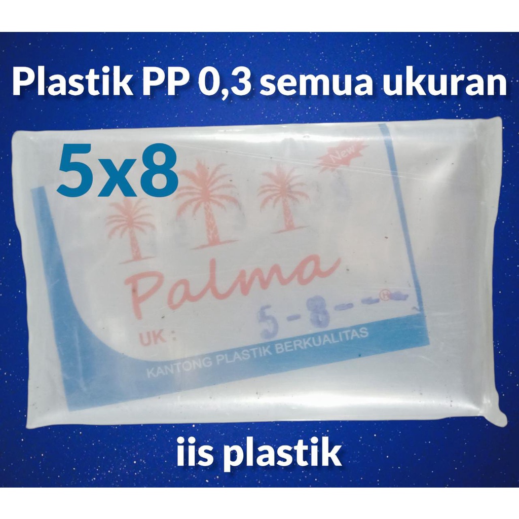 kantong plastik PP bening Ukuran kecil / plastik aneka Kue / Kerupuk Macaroni dll / plastik bening semua ukuran