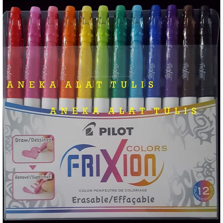 

PILOT PEN FRIXION COLORS 12 WARNA SW-FC-S12