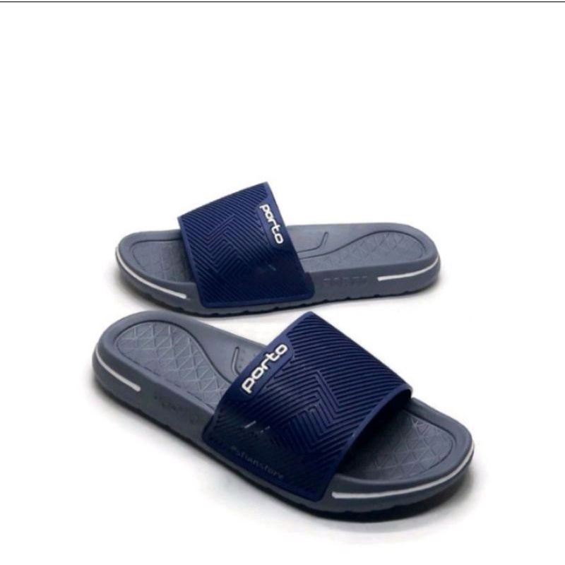 sandal slop pria porto 1041m karet sandal slide