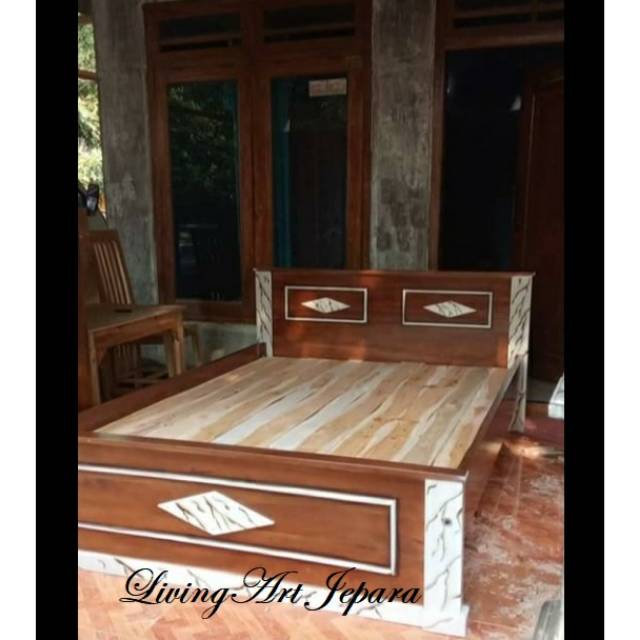 Dipan kayu jati dipan 160x200