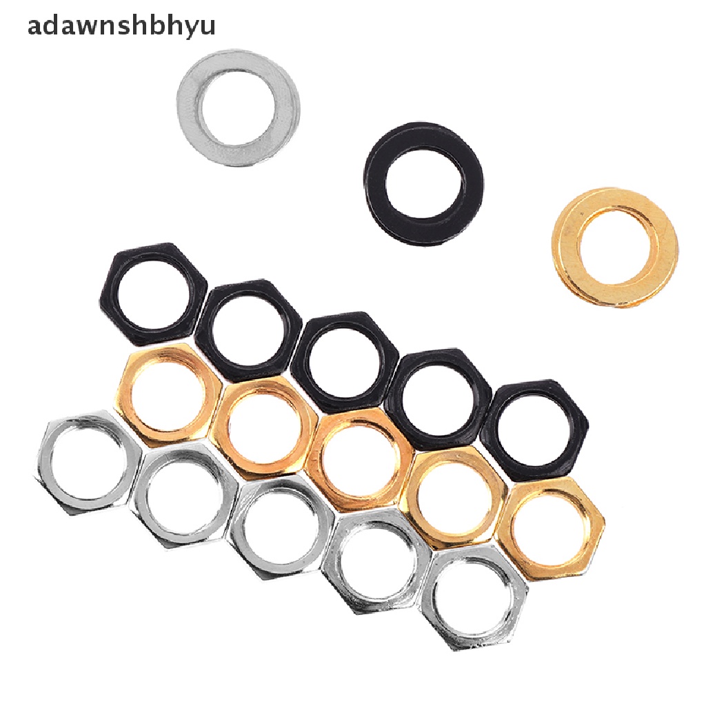 Adawnshbhyu 5Pcs output Gitar Listrik input jack socket Mur Pencuci Gasket part