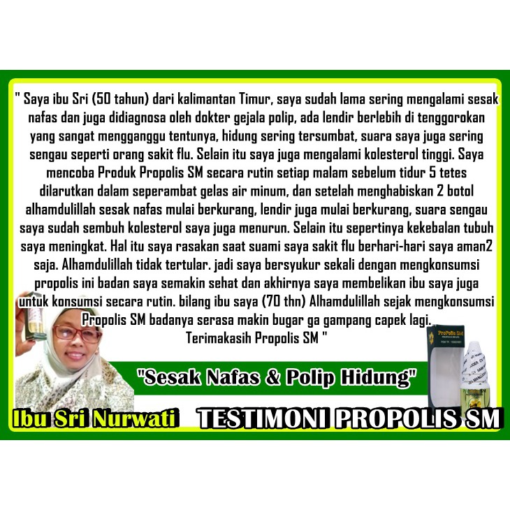 COD !! Obat Tradisional Untuk Sesak Napas - Cara Mengatasi Nafas Terasa Berat - PROPOLIS SM ASLI-1