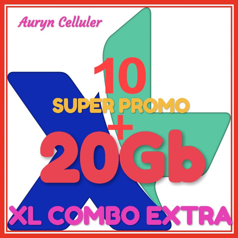 PAKET DATA XL EXTRA COMBO Dan VIP 10+20GB SUPER PROMO