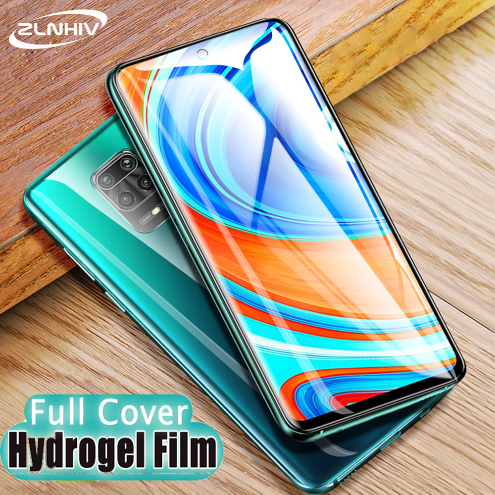 2 in 1 Soft Hydrogel Film Screen Protector +Camera Lens Film For Xiaomi Redmi 9 Note 9S Note 9 Pro Max