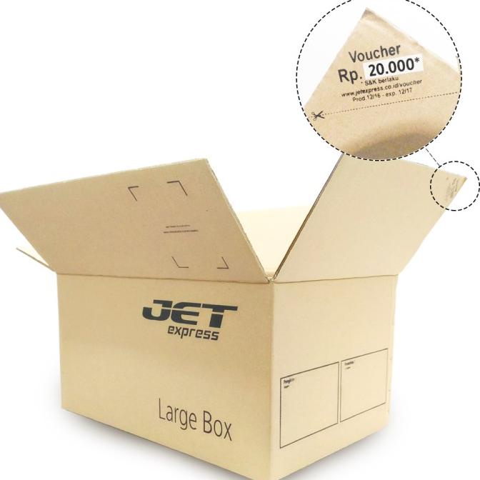 

Kardus JET Box Besar (Large) + Gratis Voucher Pengiriman Rp. 20.000